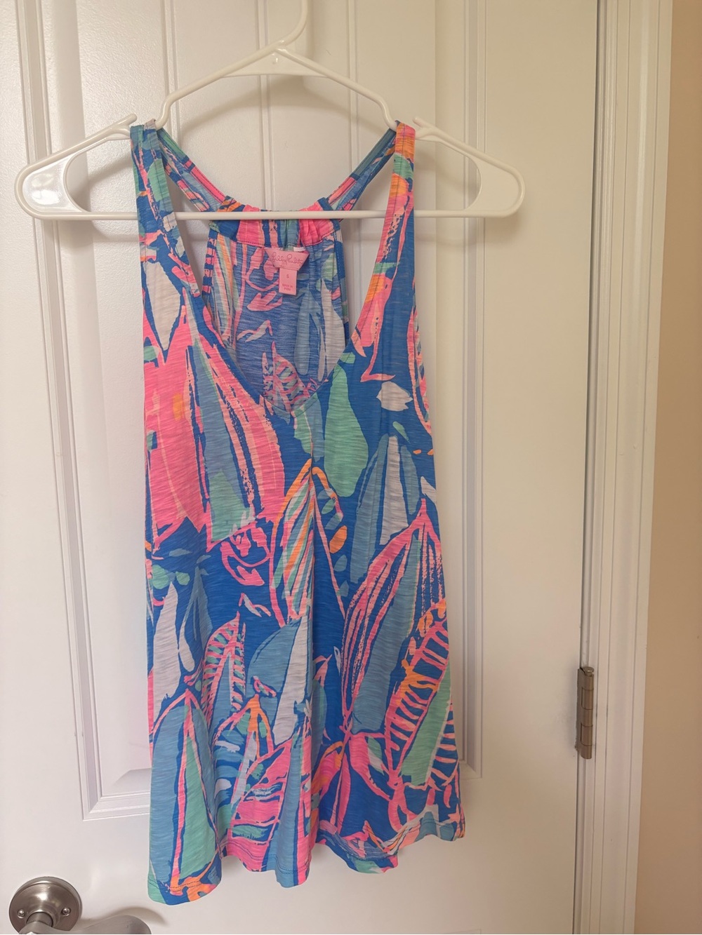 Lilly Pulitzer Minka Trapeze Out to Sea Print Tank Top